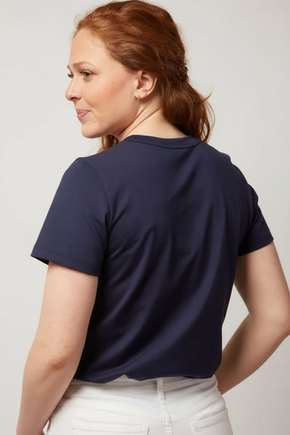T-shirt Gaby en coton bio - Bleu marine