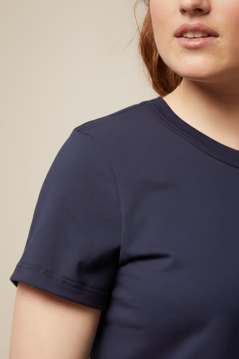 T-shirt Gaby en coton bio - Bleu marine