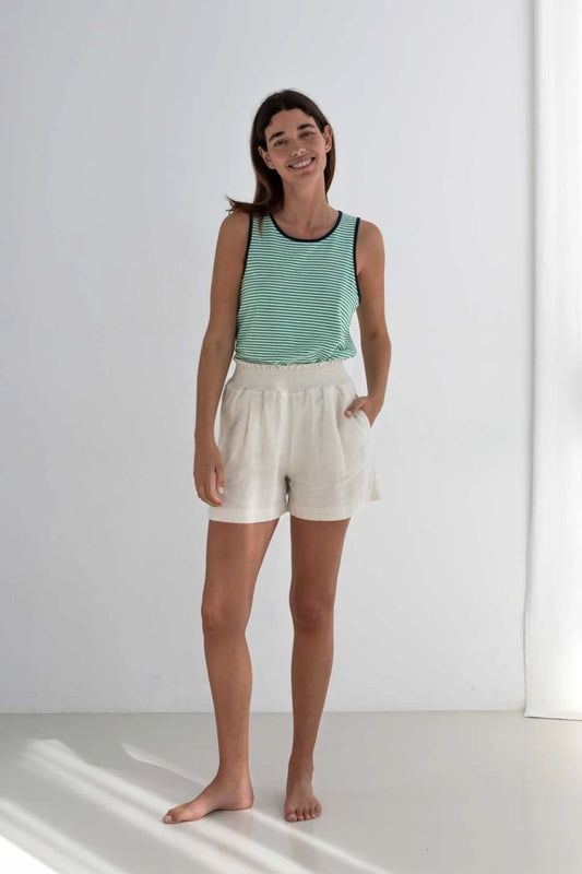 Short en lin - Sand Stone (WALFISCH)