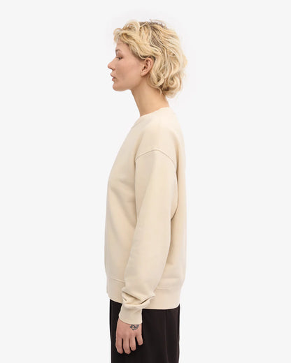 Sweatshirt col rond classique en coton bio - Ivory White (Women Classic Organic Crew)