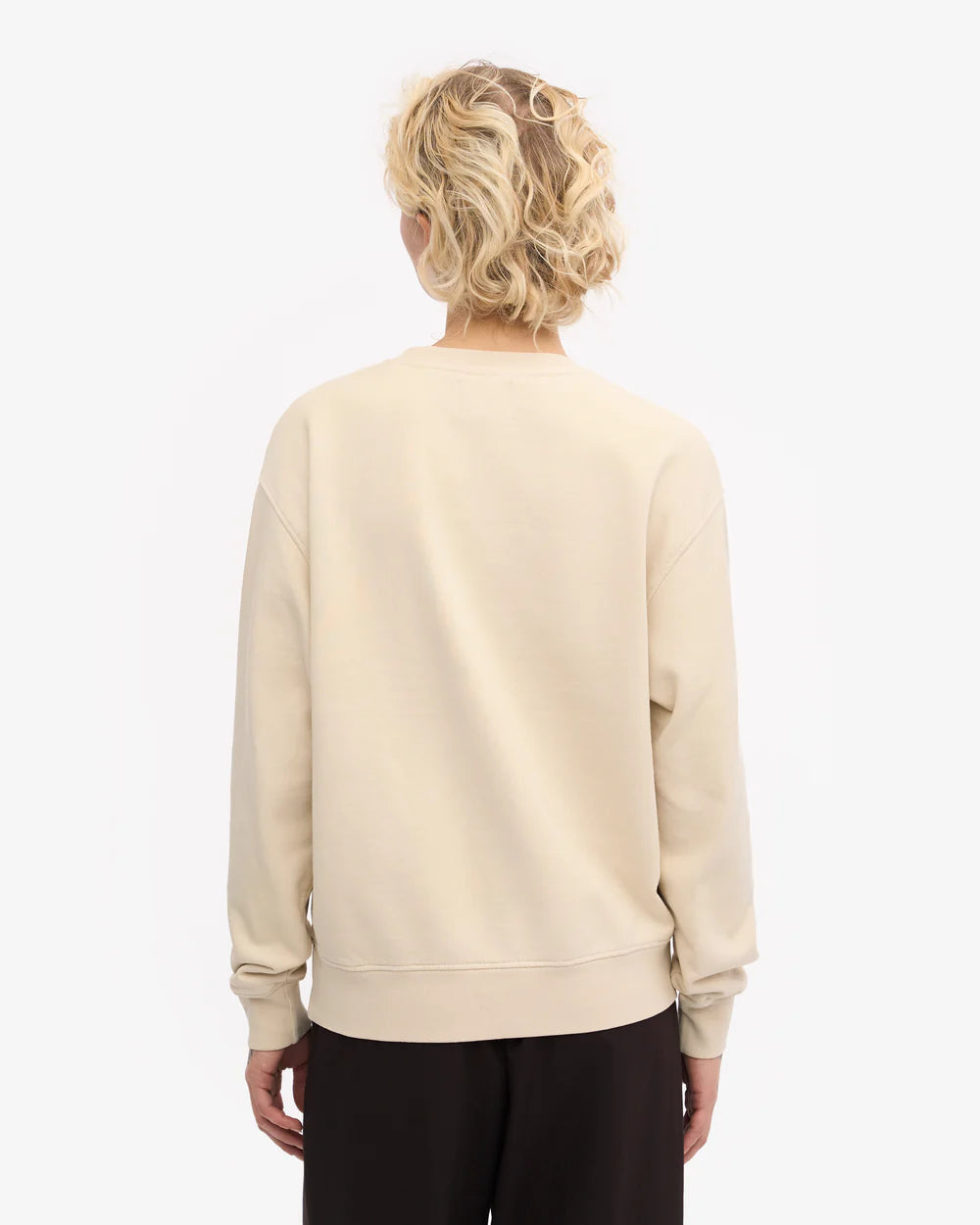 Sweatshirt col rond classique en coton bio - Ivory White (Women Classic Organic Crew)