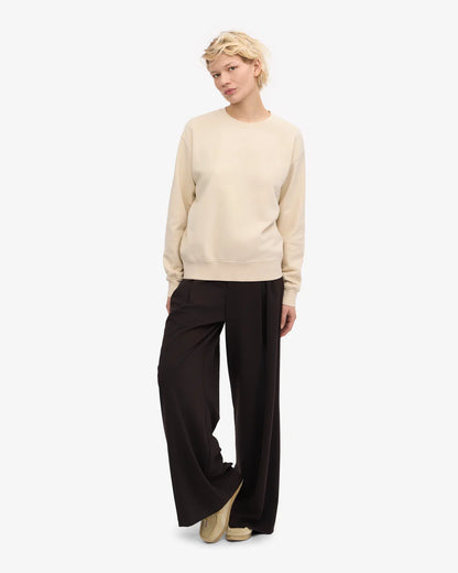 Sweatshirt col rond classique en coton bio - Ivory White (Women Classic Organic Crew)